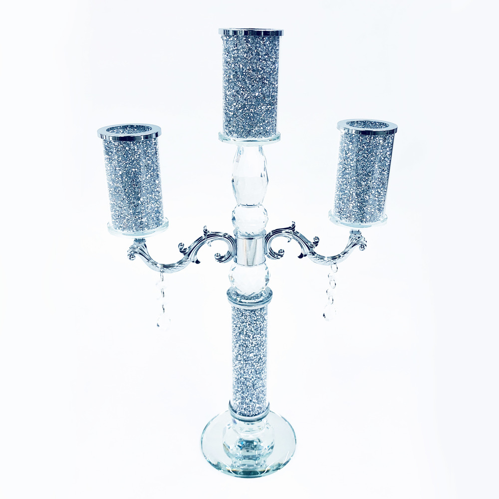 Crystal Crushed Candle Holder ASR Interiors