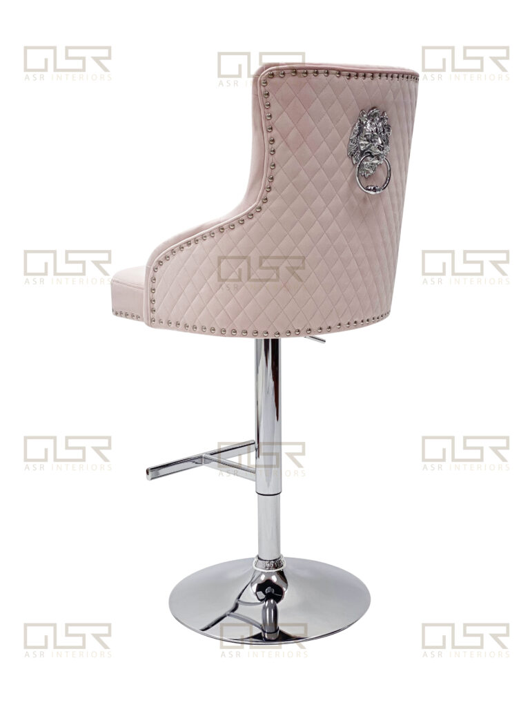 Majestic Pink Fabric Bar Stool ASR Interiors