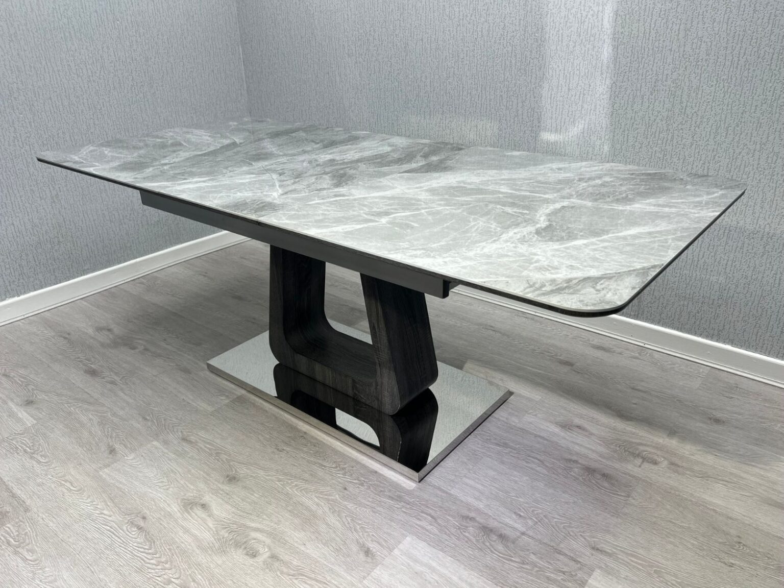 Zermatt Extendable Dining Table(160 200) (Grey Ceramic) ASR Interiors