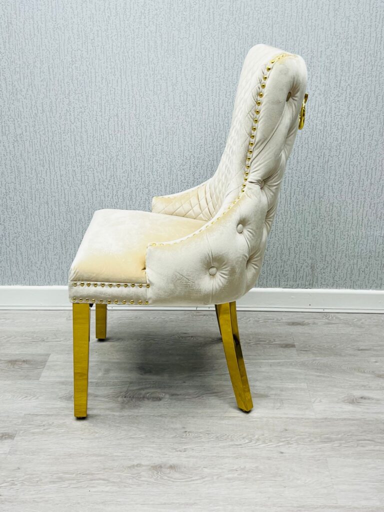 Victoria Cream Ring Knocker Chair ASR Interiors