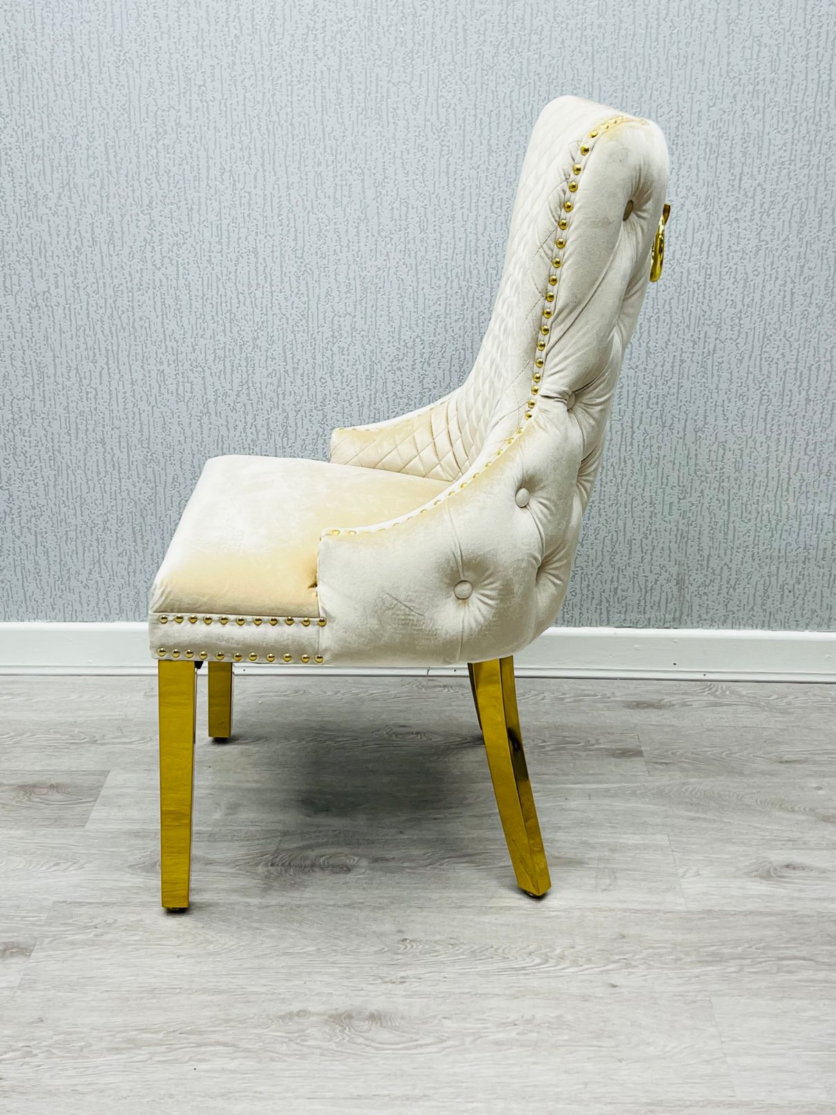 Victoria Cream Ring Knocker Chair ASR Interiors