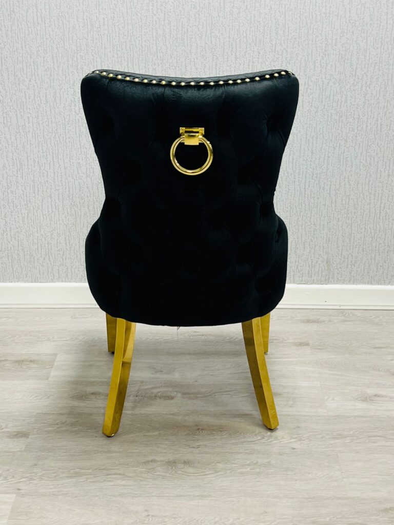Victoria Black Ring Knocker Chair ASR Interiors