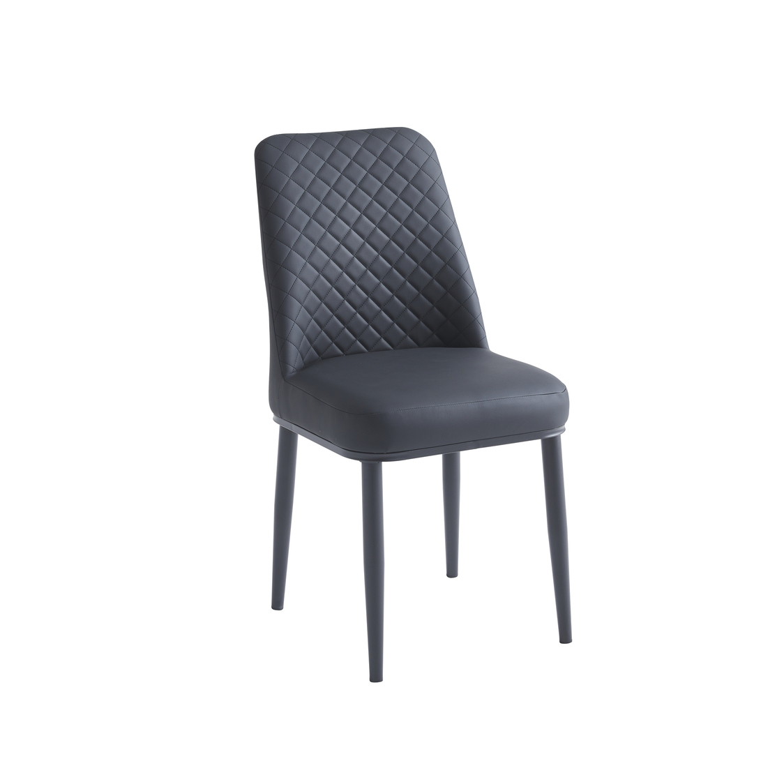 Oxford Ceramic Black Dining Table 1.2m & 4 Chairs - ASR Interiors
