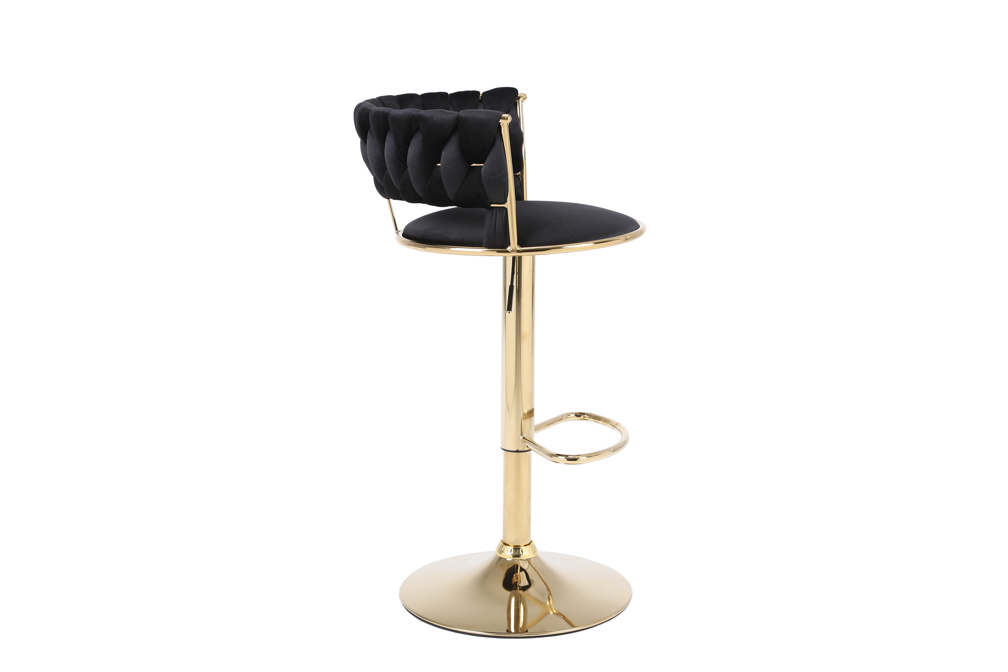 Camelia Black & Gold Bar Stool ASR Interiors