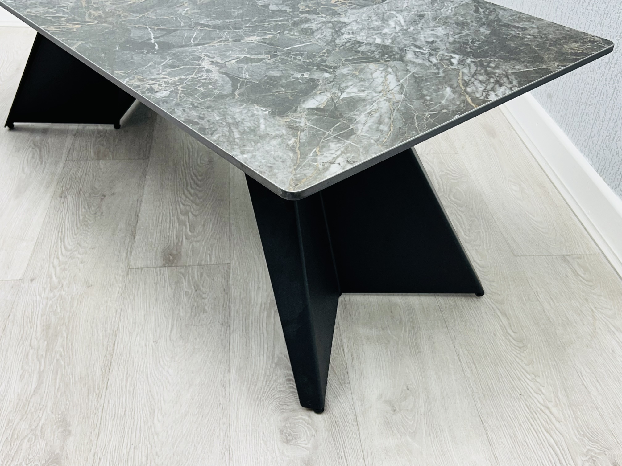 Chicago Black & Gold Ceramic Coffee Table - ASR Interiors